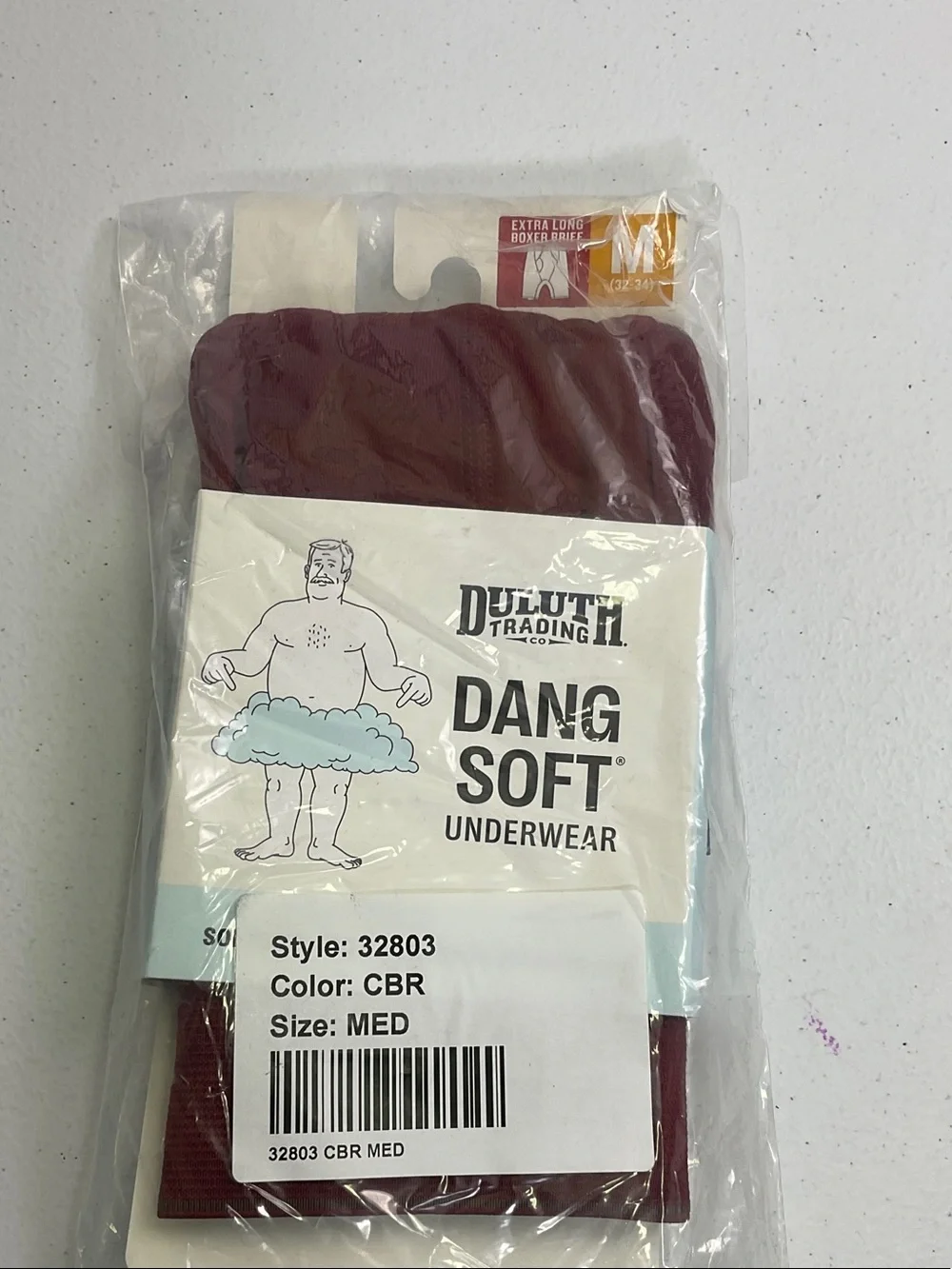 Duluth Trading Co Dang Soft Extra Long Boxer Briefs - Cabernet